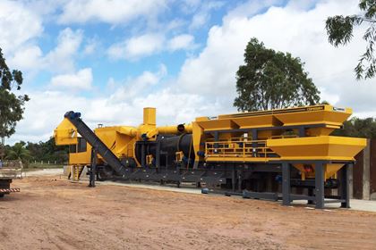 Usina de Asfalto CDP 8000 em operação
