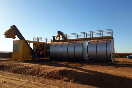 Usina de Asfalto em Container - Vista tanque
