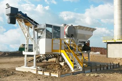 Central dosadora de concreto semimóvel