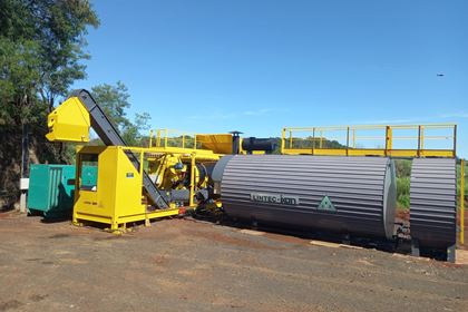 Usina de Asfalto CDP 4001C com tanques cilíndricos