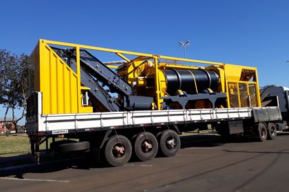 Usina de Asfalto em Container - Transporte
